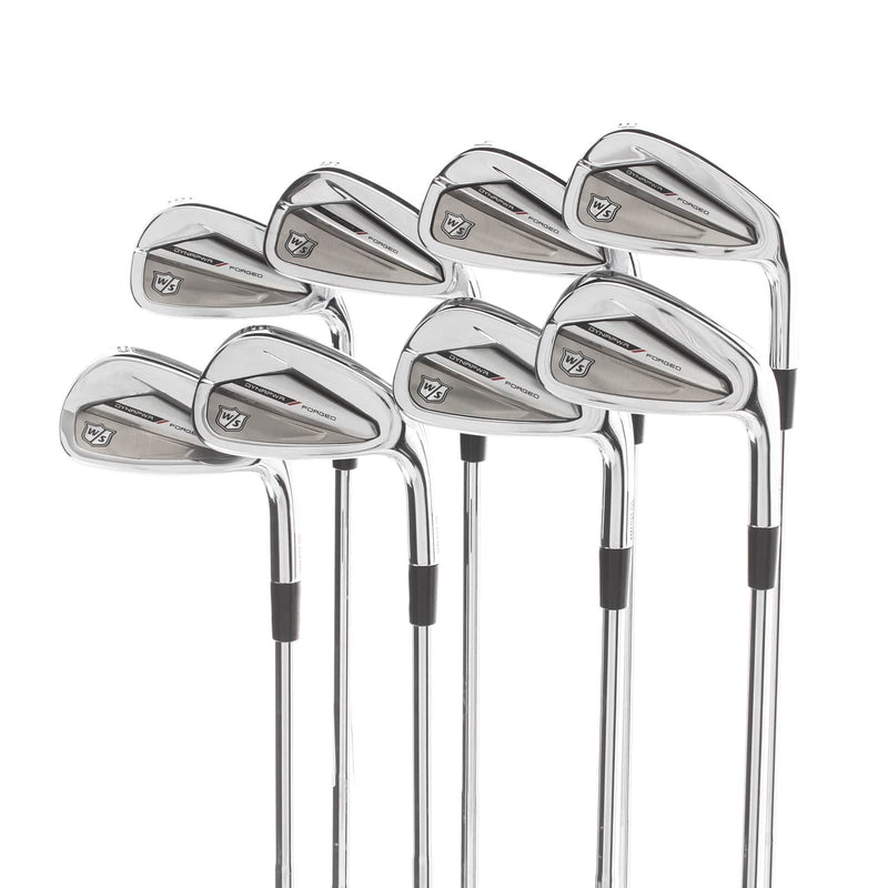 Wilson Dynapower Forged Steel Mens Right Hand Irons 3-PW Stiff - Dynamic Gold 115 S300