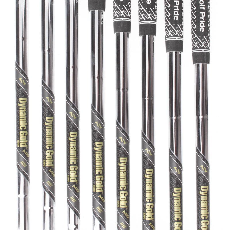 Wilson Dynapower Forged Steel Mens Right Hand Irons 3-PW Stiff - Dynamic Gold 115 S300