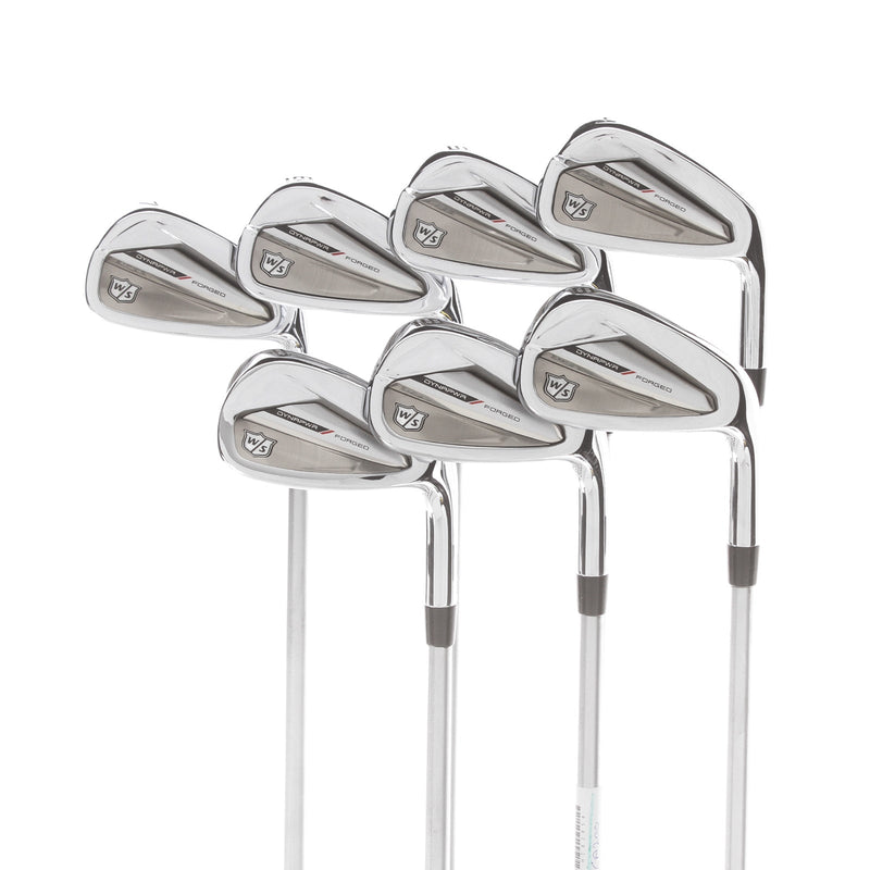 Wilson Dynapower Forged Steel Mens Right Hand Irons 4-PW Stiff - KBS Tour C-Taper Lite 110