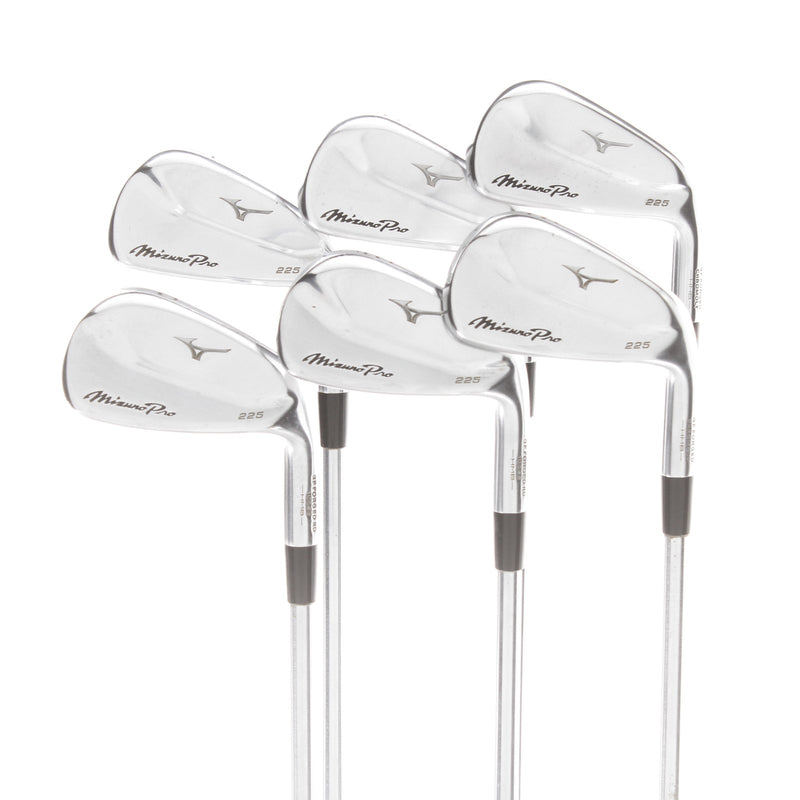 Mizuno Pro 225 Steel Mens Right Hand Irons 5-PW Stiff - Project X IO 6.0 110G