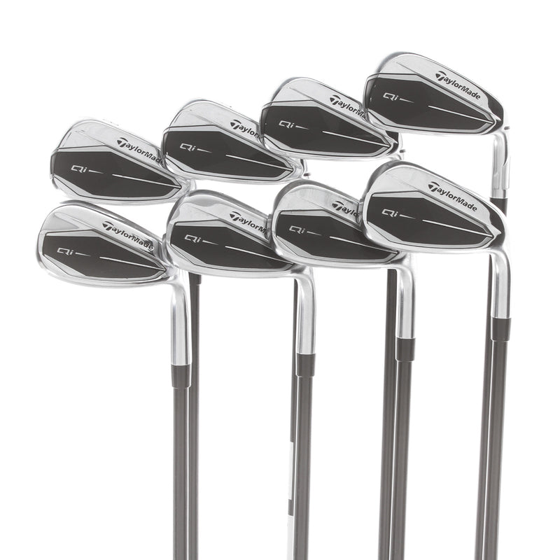 TaylorMade Qi Graphite Mens Right Hand Irons 5-SW+AW Regular - Fujikura Ventus TR 6-R