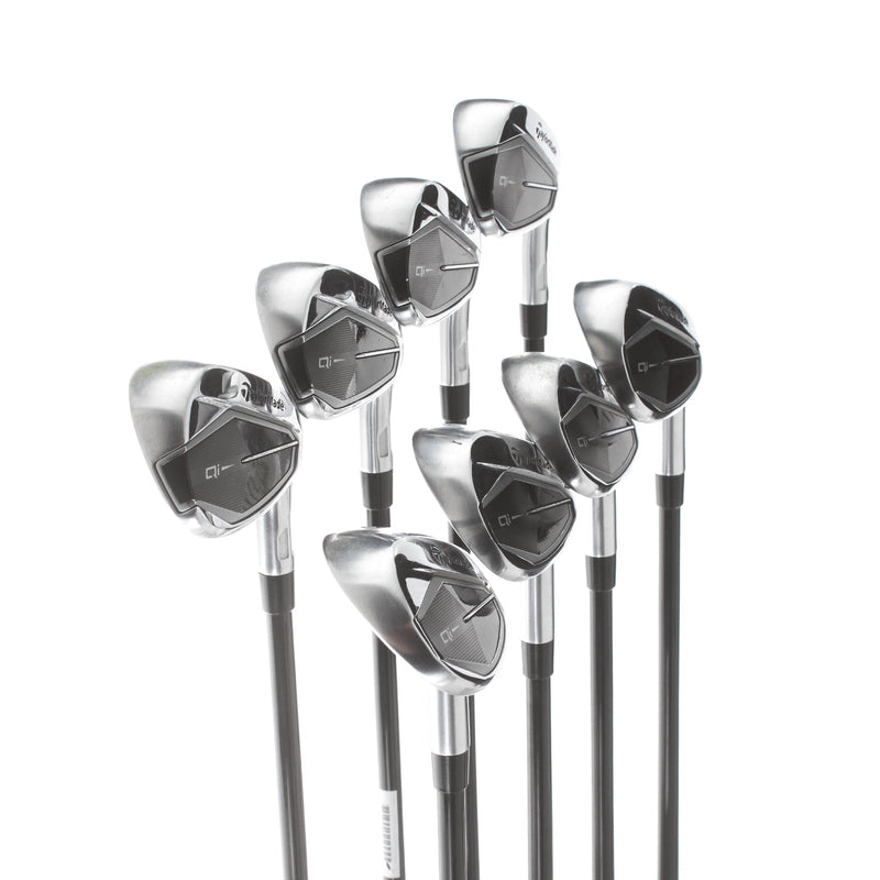 TaylorMade Qi Graphite Mens Right Hand Irons 5-SW+AW Regular - Fujikura Ventus TR 6-R