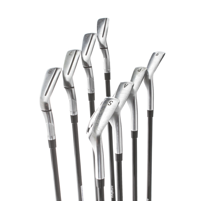 TaylorMade Qi Graphite Mens Right Hand Irons 5-SW+AW Regular - Fujikura Ventus TR 6-R