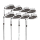 TaylorMade Qi Steel Mens Left Hand Irons 5-SW+AW Regular - KBS Max 85