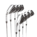 TaylorMade Qi Steel Mens Left Hand Irons 5-SW+AW Regular - KBS Max 85