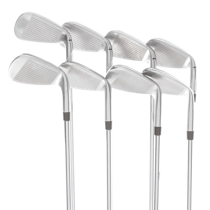 TaylorMade Qi Steel Mens Left Hand Irons 5-SW+AW Regular - KBS Max 85