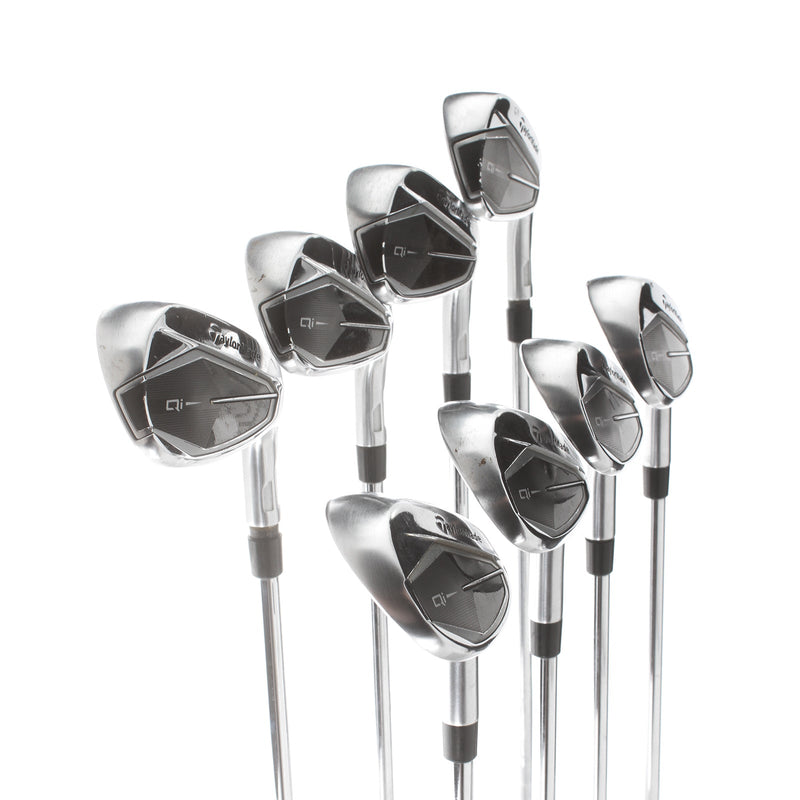 TaylorMade Qi Graphite Mens Right Hand Irons 5-SW+AW Stiff - Fujikura Ventus TR 6-R