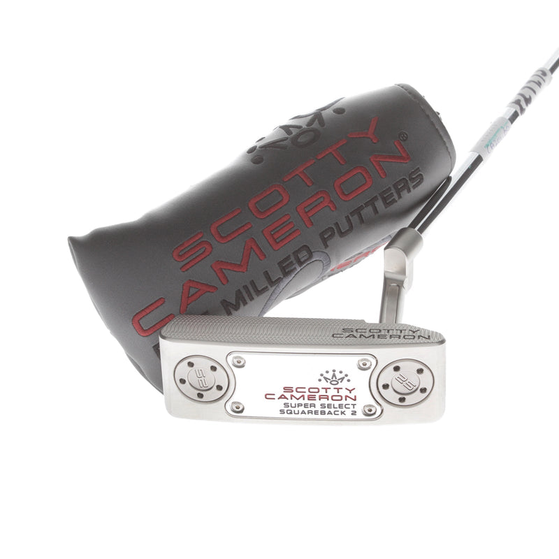 Scotty Cameron Super Select Squareback 2 Mens Right Hand Putter 38" Mid-Mallet - Scotty Cameron Grip