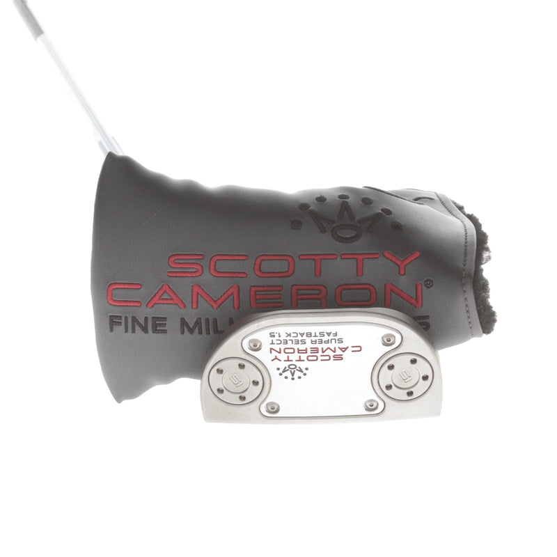 Scotty Cameron Super Select Fastback 1.5 Mens Right Hand Putter 34" Mid-Mallet - Scotty Cameron Grip