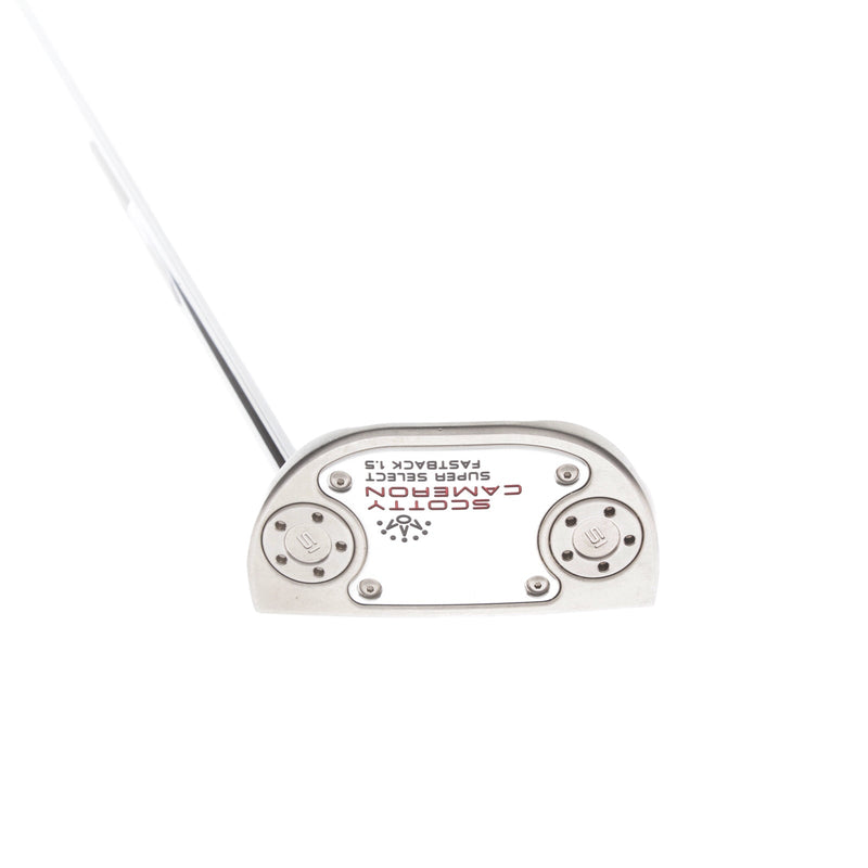 Scotty Cameron Super Select Fastback 1.5 Mens Right Hand Putter 34" Mid-Mallet - Scotty Cameron Grip