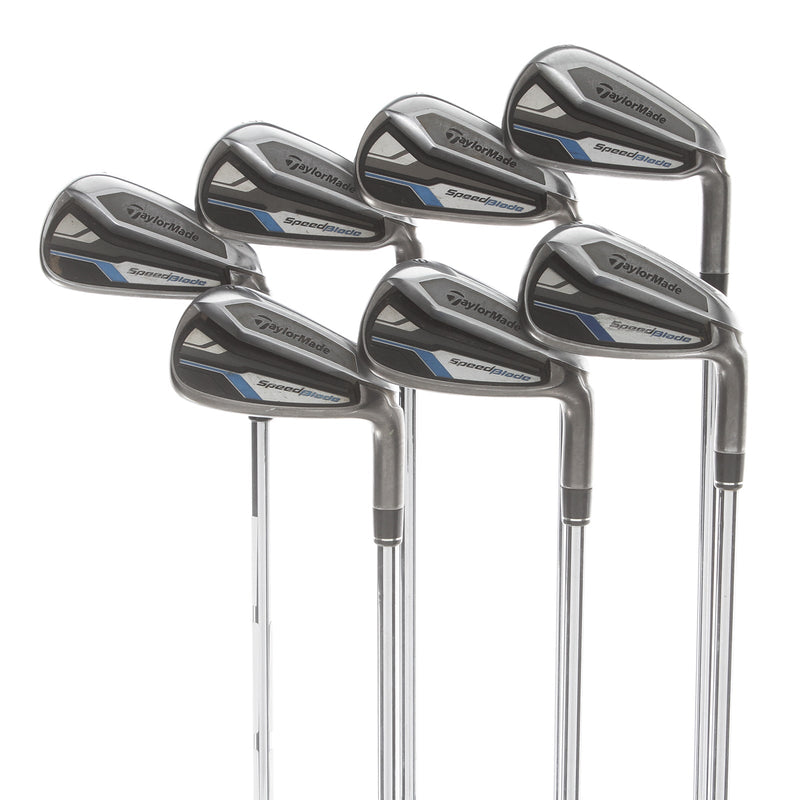 TaylorMade Speedblade Steel Mens Right Hand Irons 4-PW Stiff - TaylorMade 85g