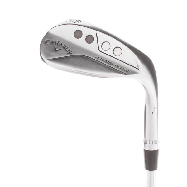 Callaway Jaws Raw Steel Mens Right Hand Lob Wedge 60* 8 Bounce C Grind Wedge - Dynamic Gold Spinner