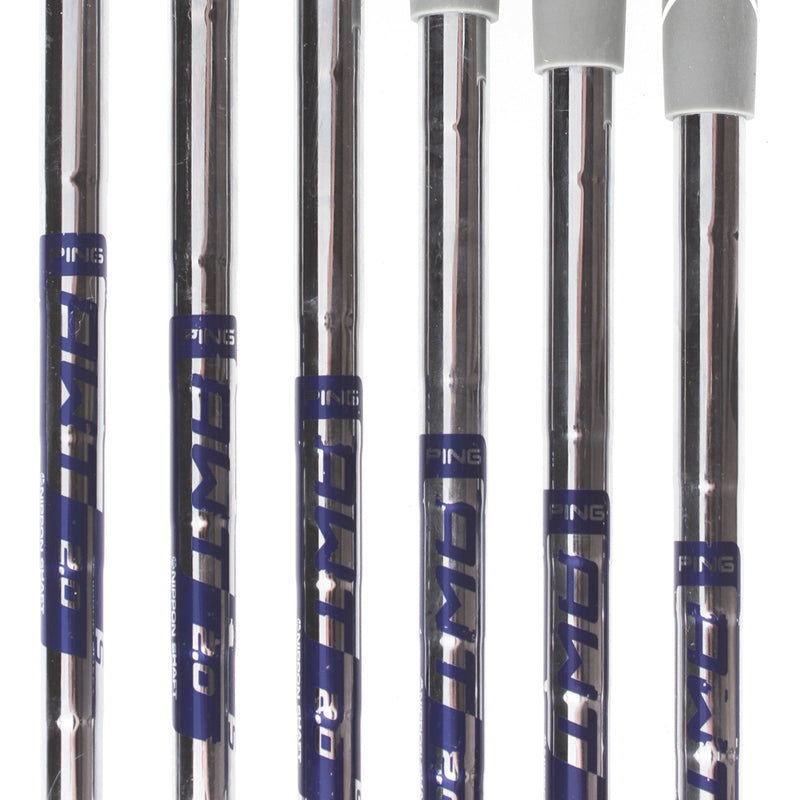 Ping i210 Steel Mens Right Hand Irons 5-PW Green Dot 2* Upright Stiff - Ping AWT 2.0