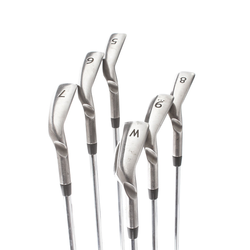 Ping G Series Steel Mens Right Hand Irons 5-PW Yellow Dot 1.5* Upright Stiff - Ping AWT 2.0