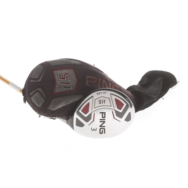 Ping i15 Graphite Mens Right Hand Fairway 3 Wood 15.5* Tour Stiff - UST Mamiya Proforce AXIV Core