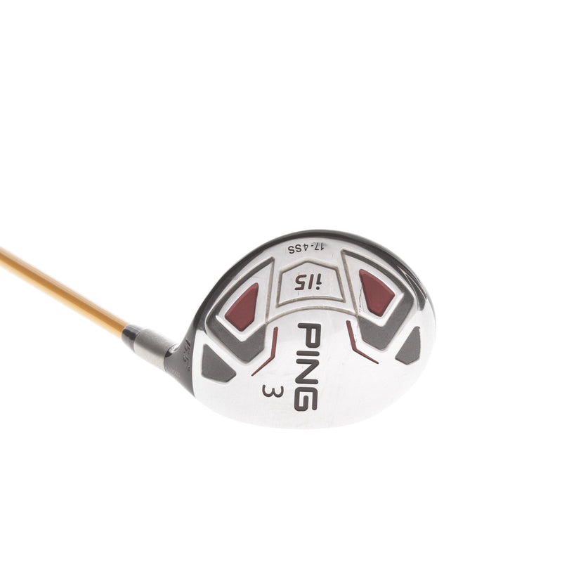 Ping i15 Graphite Mens Right Hand Fairway 3 Wood 15.5* Tour Stiff - UST Mamiya Proforce AXIV Core