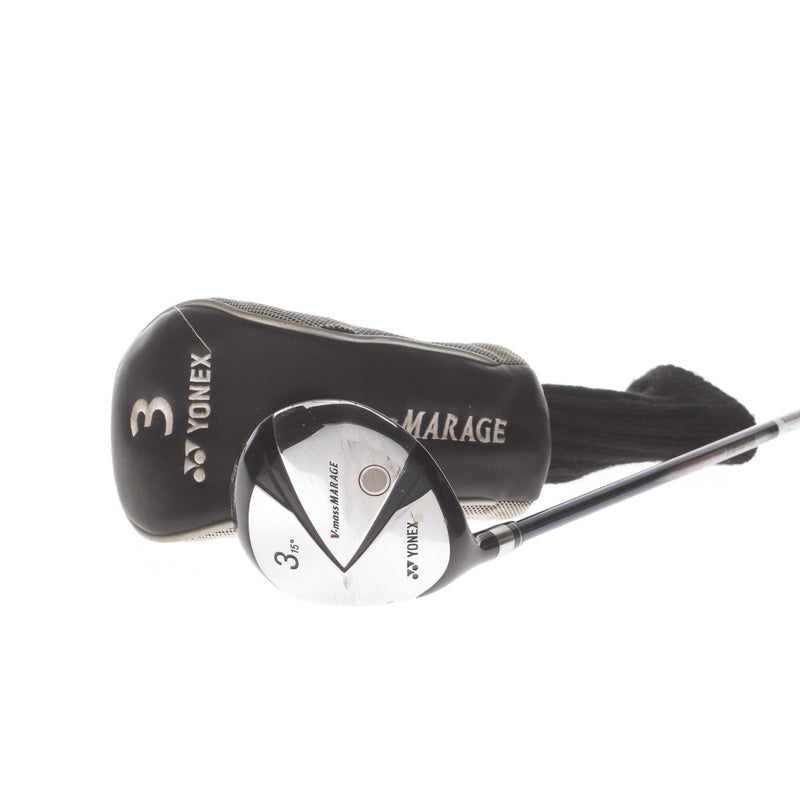 Yonex V-Mass Mirage Graphite Mens Left Hand Fairway 3 Wood 15* Regular - Yonex UltimumTi50