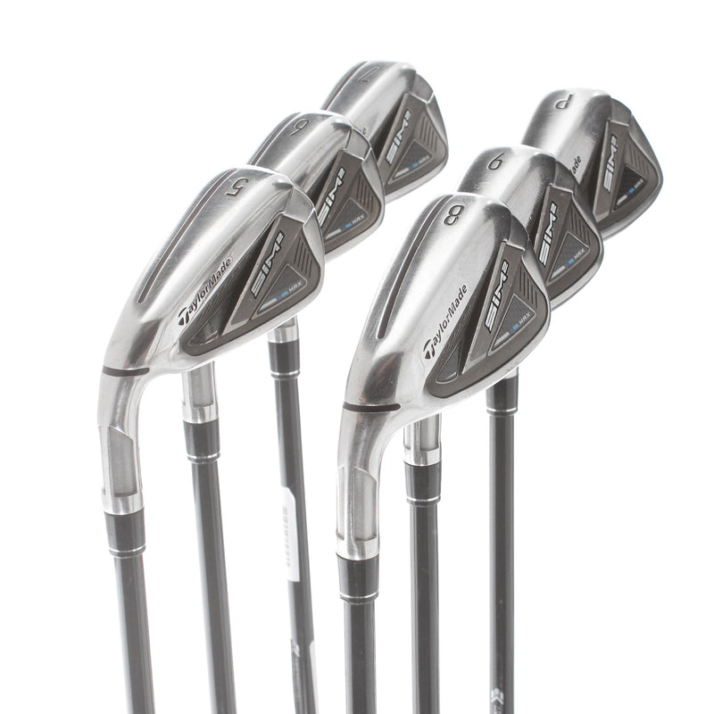 TaylorMade SIM2 Max Graphite Mens Left Hand Irons 5-PW Regular - Mitsubishi Chemical MMT 65