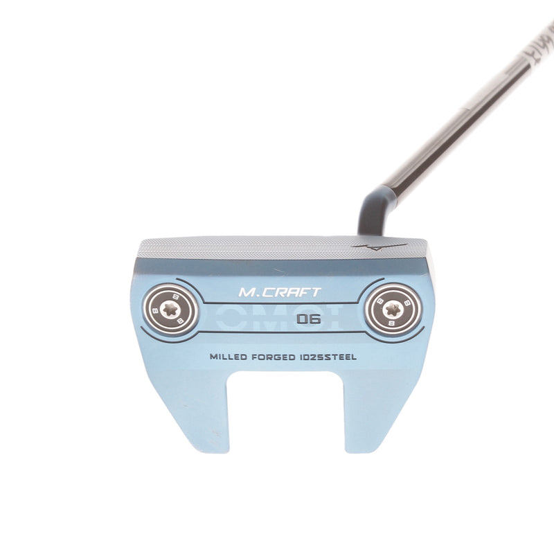 Mizuno M Craft 06 OMOI Blue Mens Right Hand Putter 34" Mallet - Lamkin Sink Fit Pistol