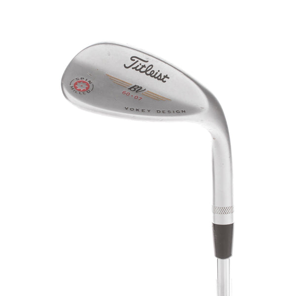 Titleist Vokey Spin Milled Steel Mens Right Hand Lob Wedge 60* 7 Bounce Wedge - BV Vokey