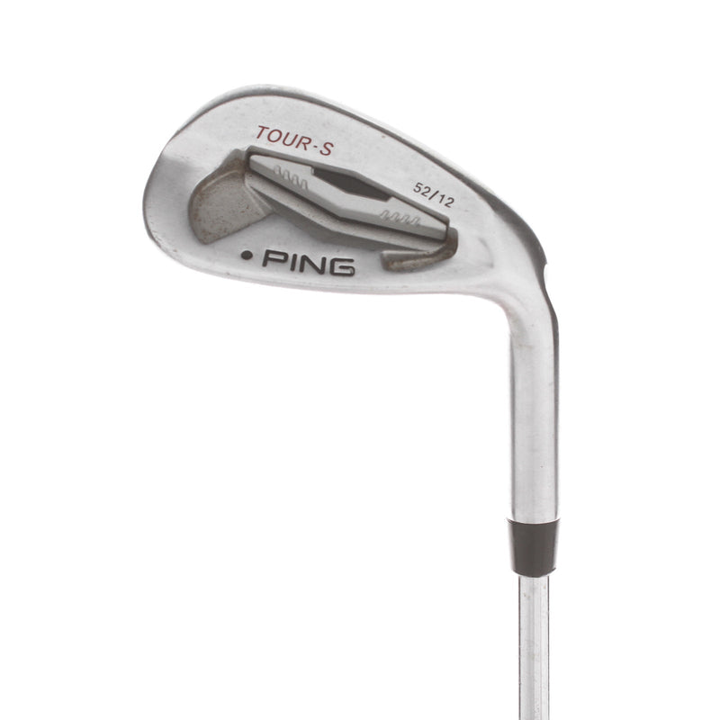 Ping Tour-S Steel Mens Right Hand Gap Wedge Black Dot 52* 12 Bounce Wedge - KBS Tour