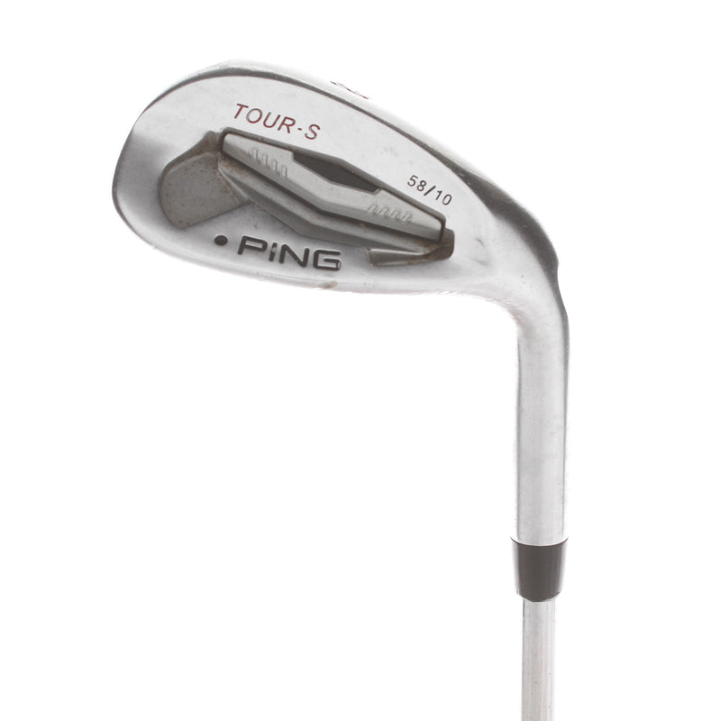 Ping Tour-S Steel Mens Right Hand Lob Wedge Black Dot 58* 10 Bounce - KBS Tour