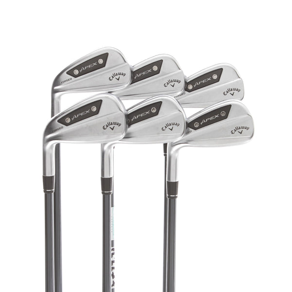 Callaway Apex Ai200 Graphite Mens Left Hand Irons 6-AW Regular - Recoil Dart HX 70