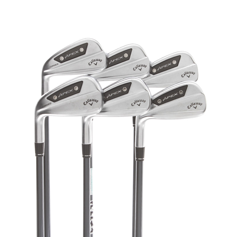 Callaway Apex Ai200 Graphite Mens Left Hand Irons 6-AW Regular - Recoil Dart HX 70