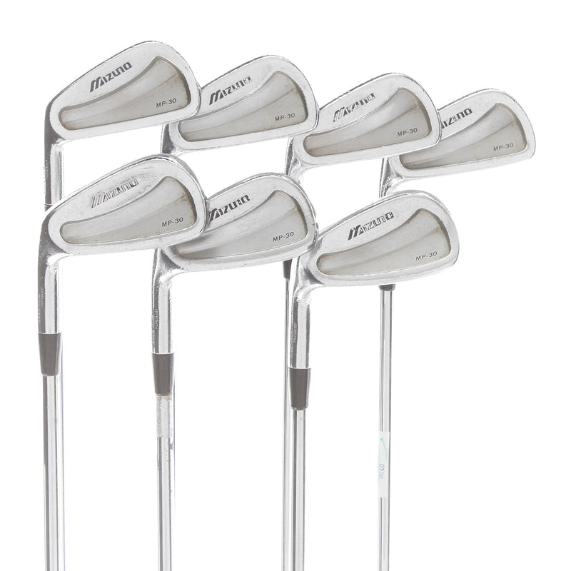 Mizuno MP-30 Steel Mens Left Hand Irons 4-PW Stiff - Dynamic Gold S300