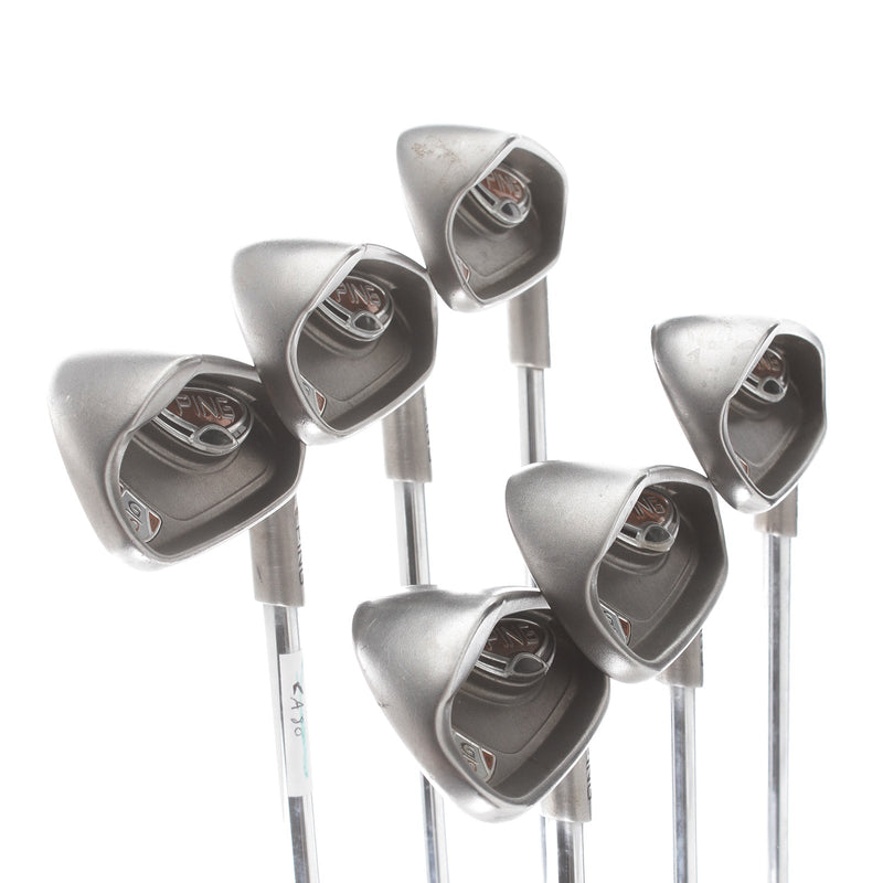 Ping G10 Steel Mens Right Hand Irons 5-PW White Dot 3* Upright Regular - Ping AWT