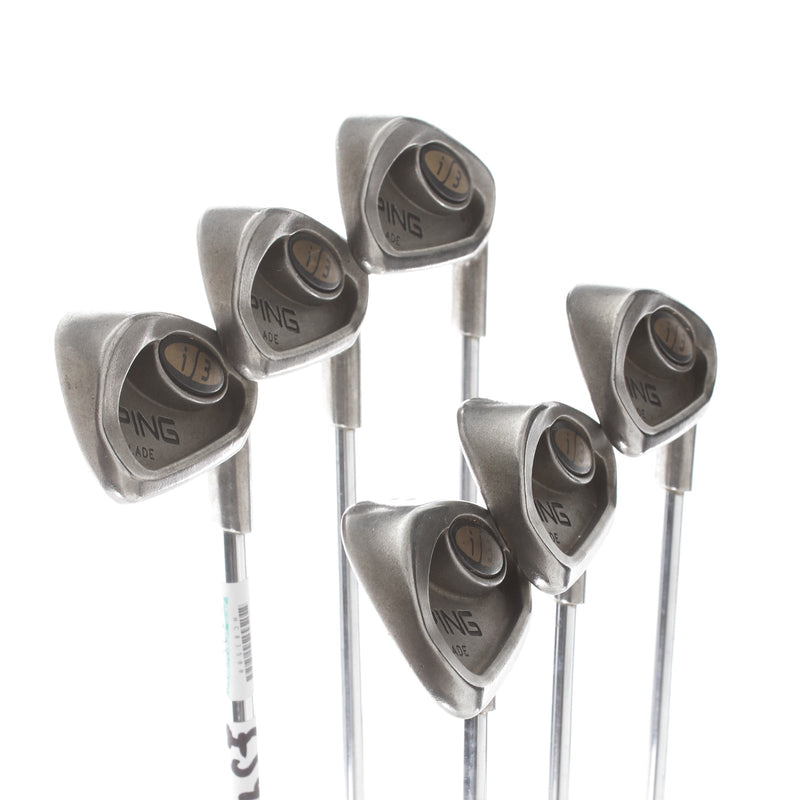 Ping i3 Blade Steel Mens Right Hand Irons 5-PW 1* Flat Extra Stiff - Ping Cushin
