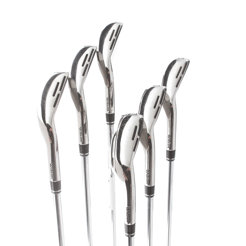 Wilson Dynapower Steel Mens Right Hand Irons 5-PW Regular - KBS Max Ultralite