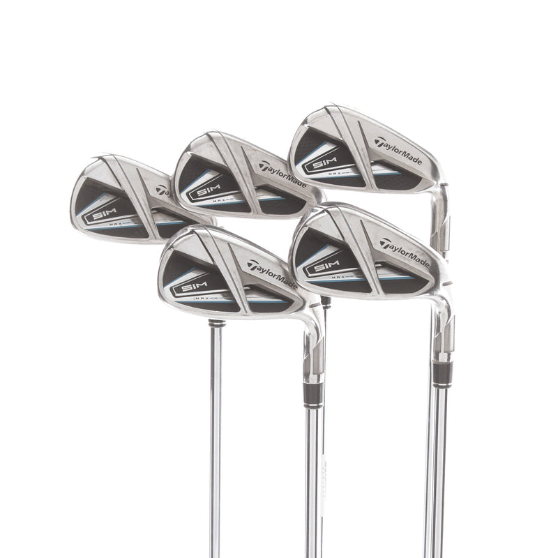TaylorMade Sim Max Steel Mens Right Hand Irons 6-PW Stiff - True Temper Elevate VSS 95