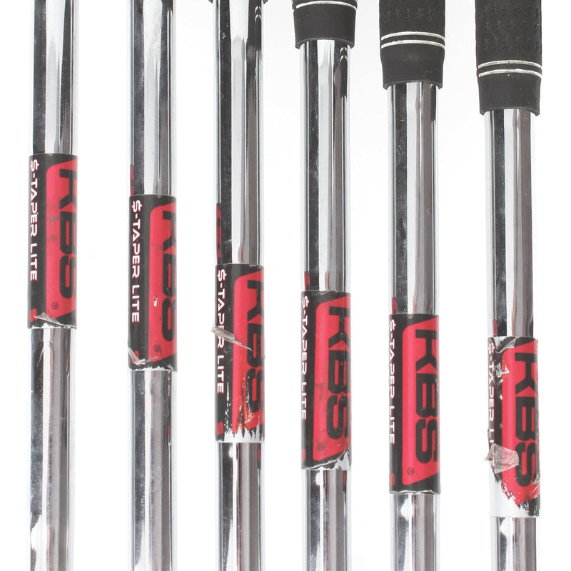 Cobra Aerojet Steel Mens Right Hand Irons 5-PW Stiff - KBS $-Taper Lite