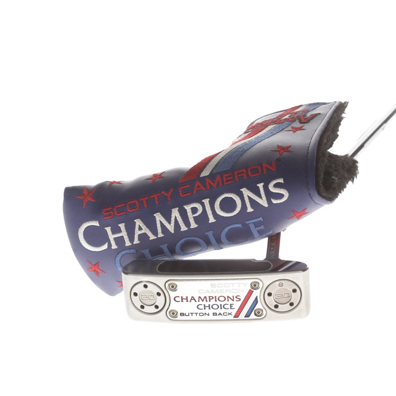 Scotty Cameron Champions Choice Button Back Mens Right Hand Putter 34" Blade - Golf Pride Reverse Taper
