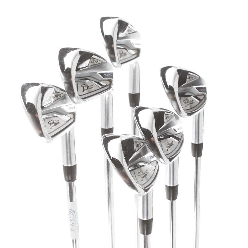 Titleist AP2 718 Steel Mens Right Hand Irons 5-PW Stiff - AMT Tour White S300