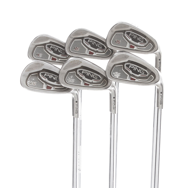 Ping i15 Steel Mens Right Hand Irons 5-PW Black Dot Regular - Ping AWT