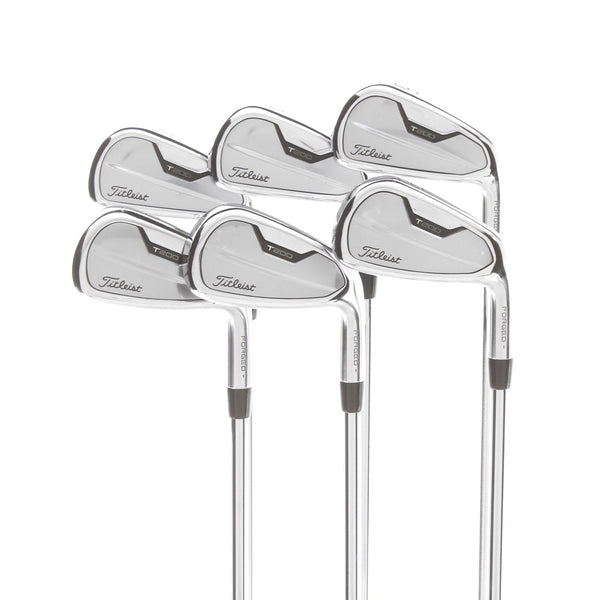 Titleist T200 Steel Mens Right Hand Irons 5-PW Stiff - AMT Black S300