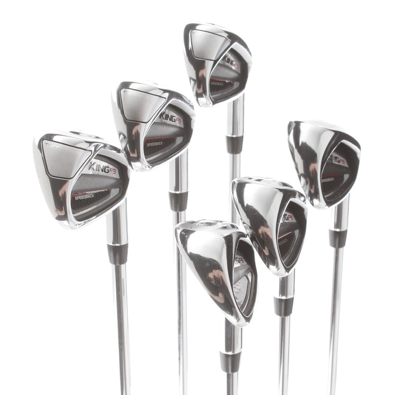 Cobra F9 Speedback Steel Mens Right Hand Irons 5-PW Regular - KBS Tour 90