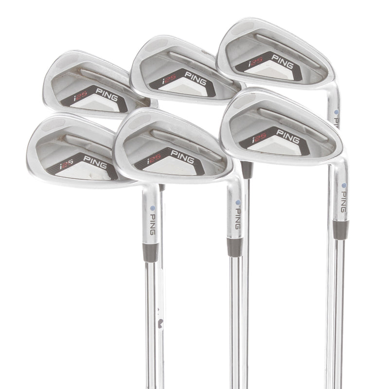 Ping i25 Steel Mens Right Hand Irons 5-PW Blue Dot 1* Upright Stiff - Ping CFS