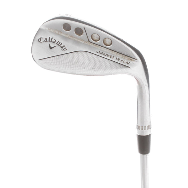 Callaway Jaws Raw Steel Mens Right Hand Sand Wedge 56* 12 Bounce W Grind Wedge - Dynamic Gold Spinner 115