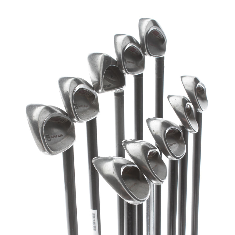 Wilson Deep Red Graphite Mens Right Hand Irons 3-GW+SW Regular - Wilson