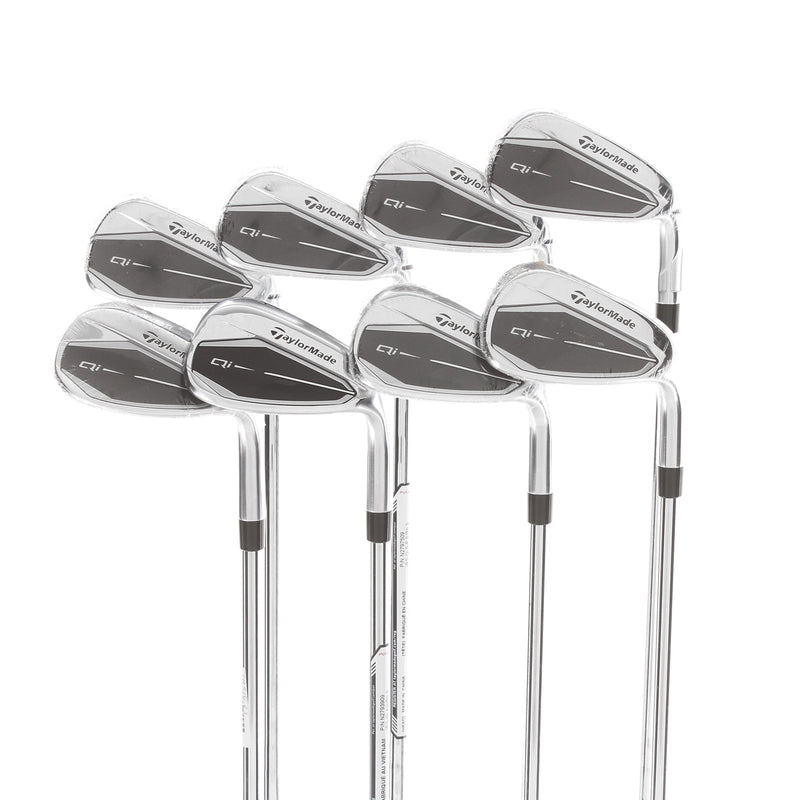 TaylorMade Qi Steel Mens Right Hand Irons 5-SW+AW Stiff - KBS Max 85