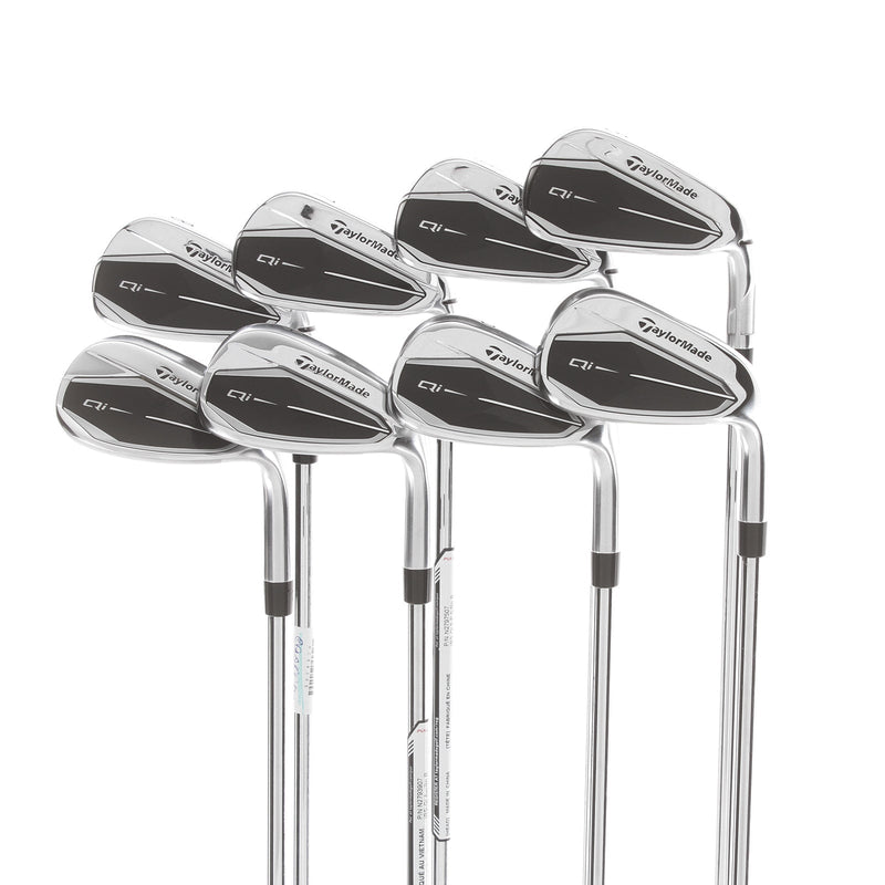 TaylorMade Qi Steel Mens Right Hand Irons 5-SW+AW Regular - KBS Max 85