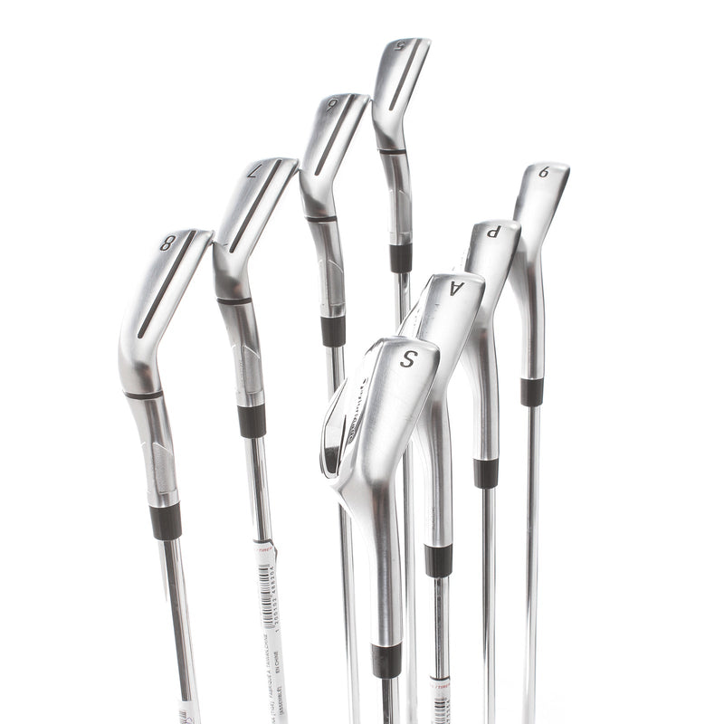 TaylorMade Qi Steel Mens Right Hand Irons 5-SW+AW Regular - KBS Max 85