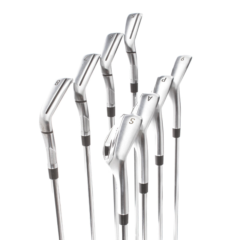 TaylorMade Qi Steel Mens Right Hand Irons 5-SW+AW Regular - KBS Max 85