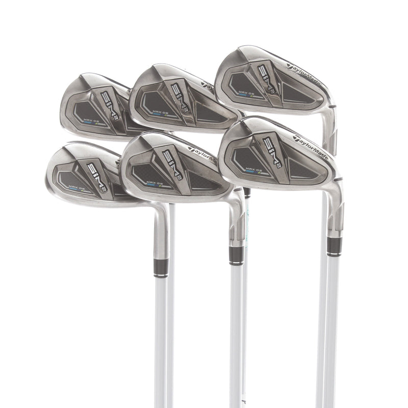 TaylorMade Sim2 Max OS Graphite Mens Right Hand Irons 6-SW Ladies - Aldila NV 45-L