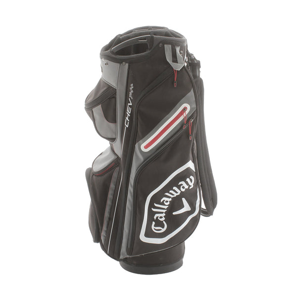 Callaway Chev 14+ Cart Bag - Black/Grey/White/Red