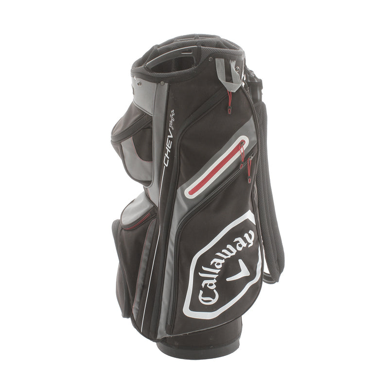 Callaway Chev 14+ Cart Bag - Black/Grey/White/Red