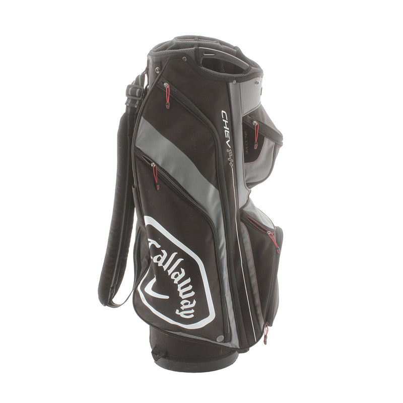 Callaway Chev 14+ Cart Bag - Black/Grey/White/Red